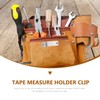 Veemoon 10pcs Metal Tape Measure Holder Clips, Belt Bow Clip