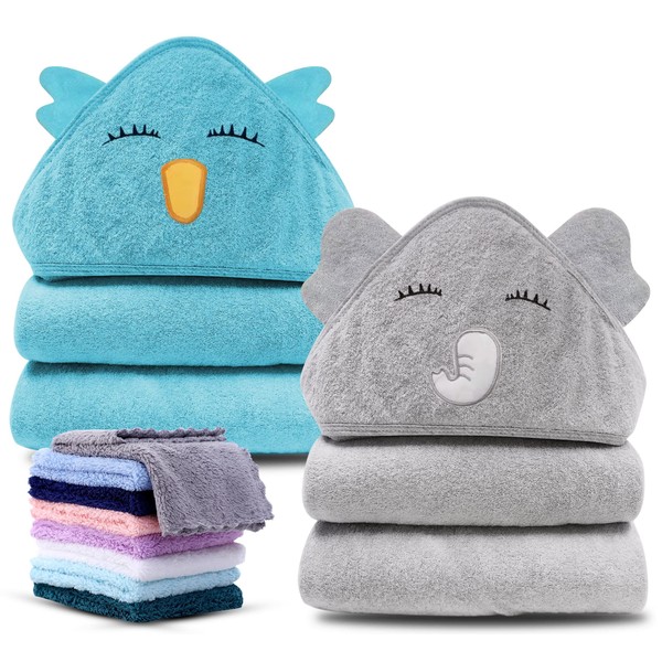 Cute Castle 2 Pack Hooded Baby Towel Rayon Made from
