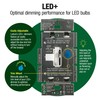Lutron Ariadni/Toggler LED+ Dimmer Switch for Dimmable LED, Halogen and