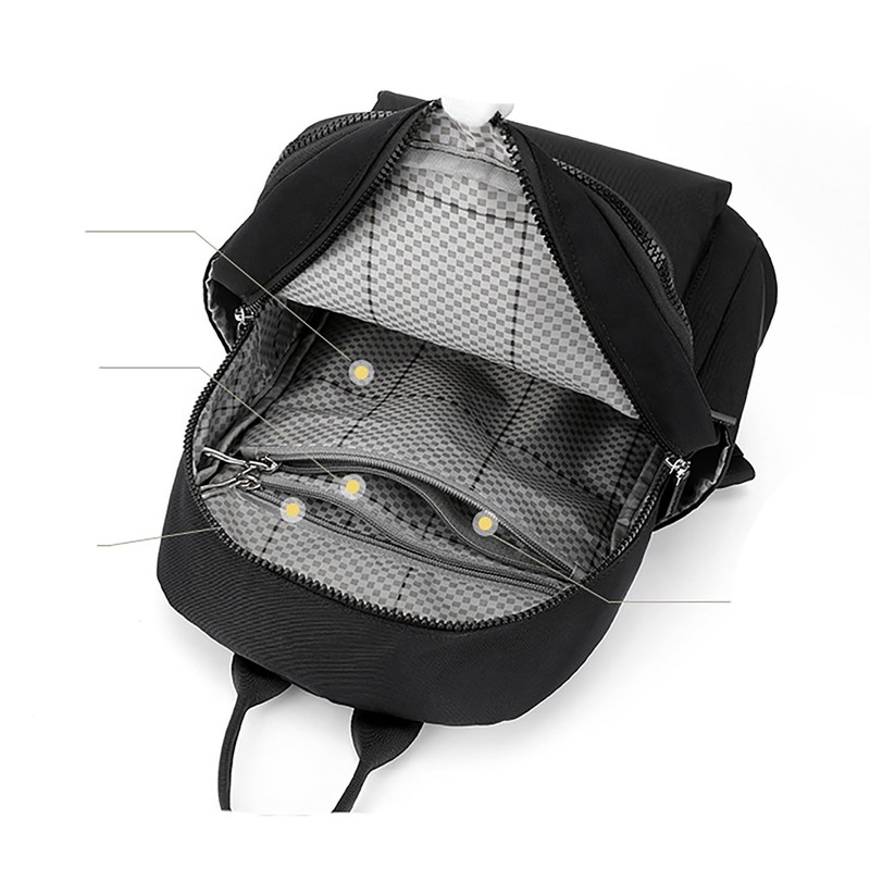 GFM® Waterproof Womens Nylon Backpack Rucksack - Holidays, Travel, Casual