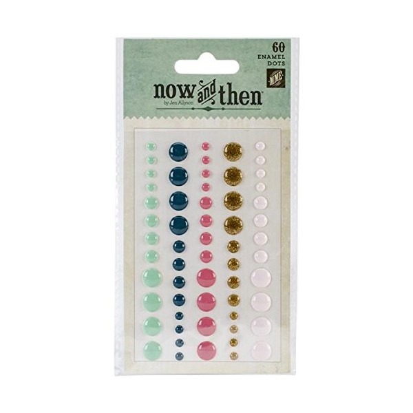 My Mind's Eye NT1074 Now and Then Mildred Adhesive Enamel Dots, with You