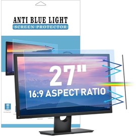 LAMA Blickschutzfilter Blickschutzfolie für 27 Zoll Monitor, Abnehmbarer Sichtschutzfolie Sichtschutz Displayschutz, Sichtschutzfilter Privacy Filter, Augenschutz/Anti-UV/Anti Blaulicht(16:9)