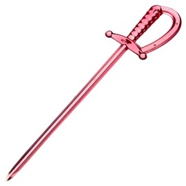 3.35 Inch Plastic Sword Picks Food Toothpicks Fruit Fork Cocktail Sticks, Multicolor, 100 Count