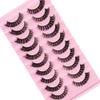 Eyelashes Russian Strip Lashes Natural Fluffy Wispy D Curly Effect
