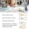 40Pcs Lobster Claw Clasps Zinc Alloy Gold Silver Color Glossy