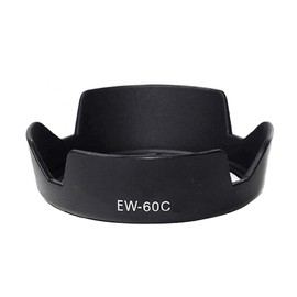 Camera Lens Hood Compatible for Canon T8i 4000D 2000D Camera w/EF-S 18-55mm f/3.5-5.6 Lens, (Replace EW-60C)