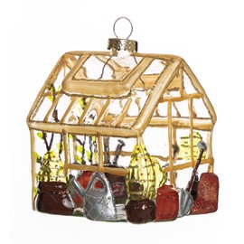 Glass Greenhouse Christmas Ornament for Christmas Tree