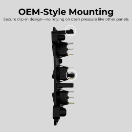 Podium 99-07 Silverado Sierra 3 Toggle Switch Panel Bezel GREEN Switches NBS Chevy GMC