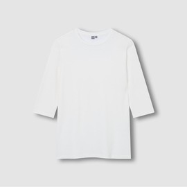 JAJU [JAJU/자주] Women's Soft 5-Part T-shirt_White