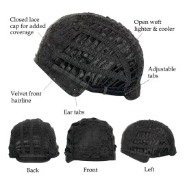 Generic Una Peluca Corta Con Encaje