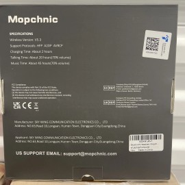 Mopchnic Bluetooth Headset, Wireless W/ USB Dongle AI Noise Canceling KH113M