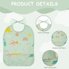HOTUT Sleeveless Baby Weaning Bib,2pcs Soft Waterproof Baby Feeding Bib