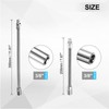 sourcing map 3/8" Drive Flexible Extension Bar Set 8" 12"