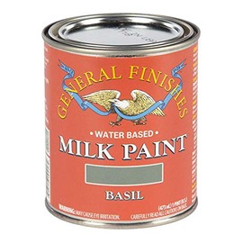 General Finishes Water Based Milk Paint, 1 Pint, Basil