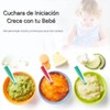 CLOVERSS® Baby Löffel, Kleinkindutensilien, Baby Einsteiger-Löffel, blw Vorlöffel, 2er Set