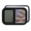 24"x20" RV Sliding Window - Horizontal Teardrop Style, DOT-Certified Tempered