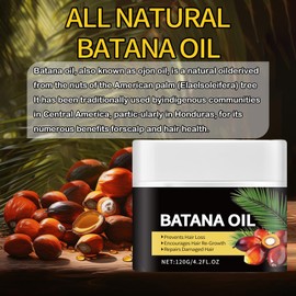100% Natural Batana Hair Oil, Hair Oil for Damaged Hair, 4.2oz. Prevent Hair Loss, Eliminates Split Ends for Men & Women, Intensive Hair Treatment for Dry, Damaged Hair, Truly Beauty Products