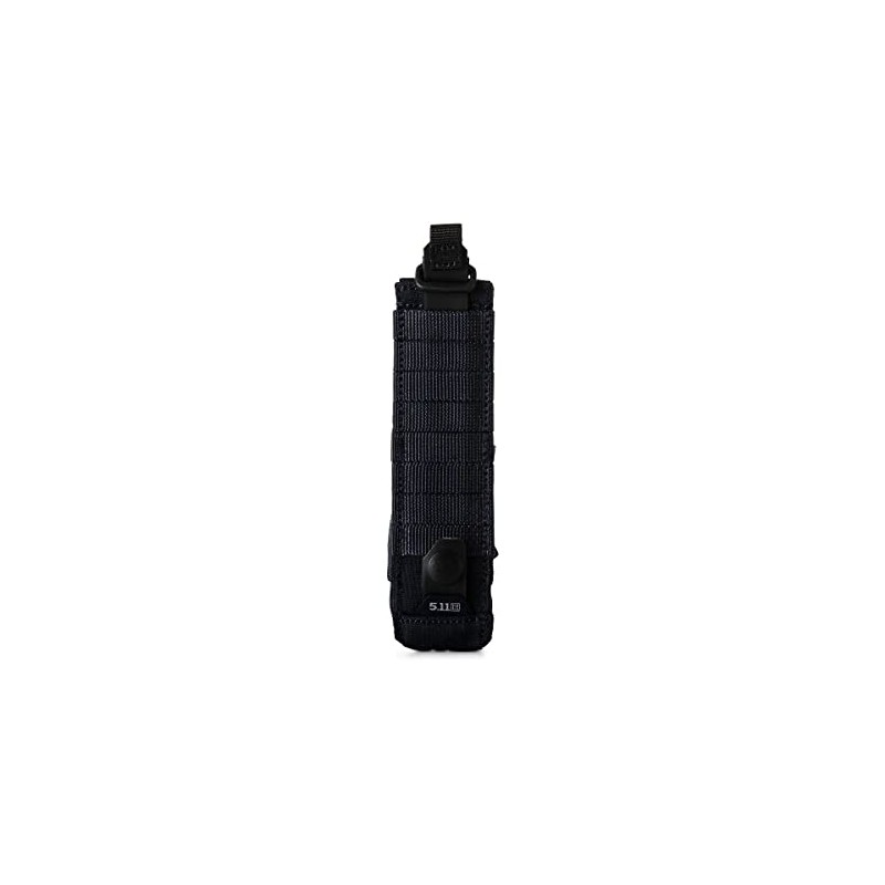 5.11 Tactical Flex Flashlight Pouch, Velcro Accessory Attachable Pocket, Black,