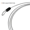 PATIKIL Security Steel Cable 2.5mm x 1m/3.28ft Coated Luggage Lock