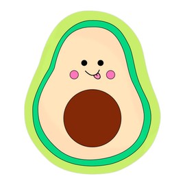 Smartphone Grip, Korean Avocado Design, Simple, Cute, Individuality, Stylish, Smartphone Stand, Fall Prevention, Matched, Women's, Women's (Avocado)
