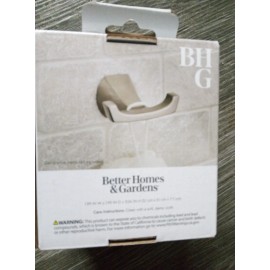 Better Homes & Gardens Simple Flare Style Wall Mount Robe Hook Satin Nickel