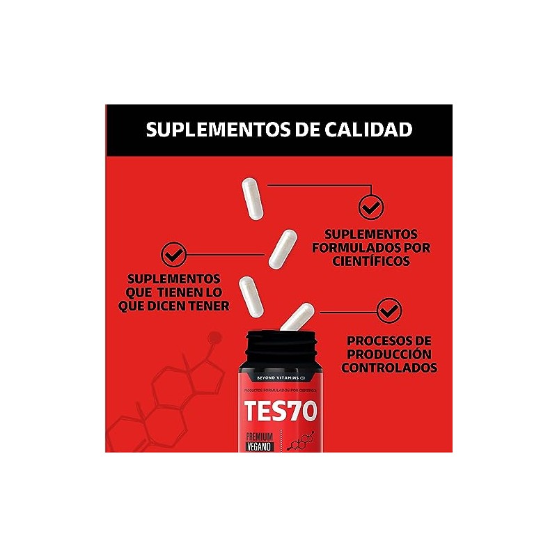 TES7O | HOMBRES | 10 ingredientes | Maca negra, Fenogreco,