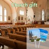 15 Pcs Church Fans Handheld Set,Sublimation Fans Blank Double-Sided Sublimation