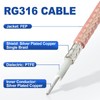 Eightwood RG316 RF Coaxial Coax Cable 50 feet / 15.24