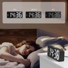 KWANWA Digital Alarm Clock with Large LED Display, Brightness Adjustable,