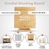 ThinkerBrand 13" Crochet Blocking Board + Durable Blocking Boards for