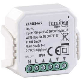 Luminea Home Control WiFi Roller Shutter Control: WLAN Flush-Mounted Module for Smart Roller Shutter Control via App and Voice (Roller Shutter Actuator WLAN, Shutter Control WLAN Flush-Mounted, Roller Shutter Actuator)