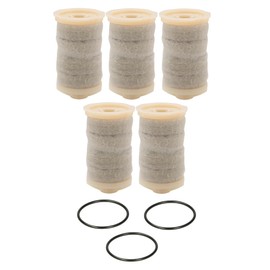 Felt Filter Insert 50 µm with Sieve, Heating Oil Filter 5, 10 or 25 Pieces Including O-Rings (5 Pieces Including 3x O-Rings)