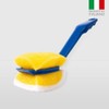 La Briantina Dish Washing Brush, Polyurethane, Multi-Coloured