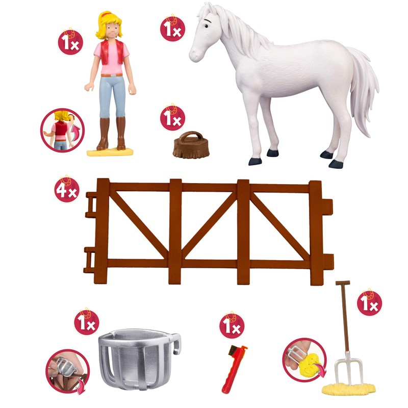 Craze Bibi & Tina Horse Grooming Set, Horse Riding Toy
