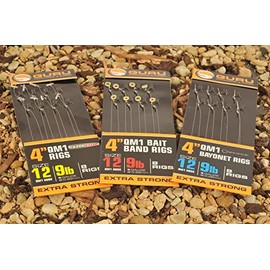 Guru QM1 15" Feeder Fishing Rigs On EVA Spool W/ Bait Bands: 18