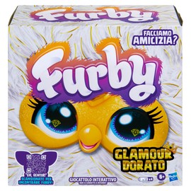 Furby Gold Glam Interactive Plush Toy - Versión Italiana