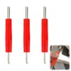OUDQFCJ 3 Pcs Valve Extractor 2-Sided Metal Wheel 8 mm