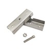 6 Pcs 1.18" Slip Square Tube Coupler, Straight Line Square