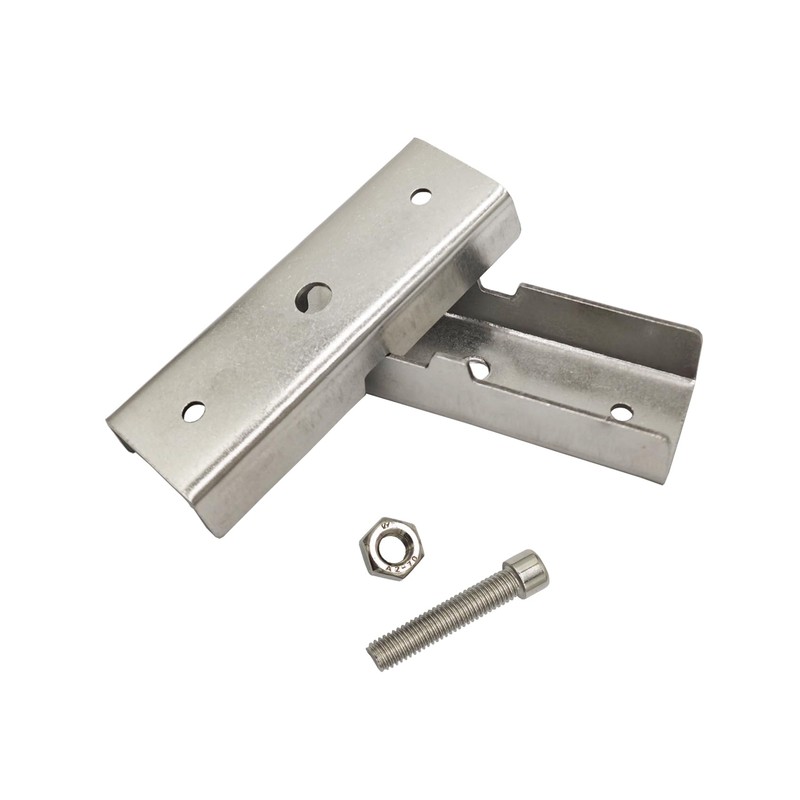 6 Pcs 1.18" Slip Square Tube Coupler, Straight Line Square