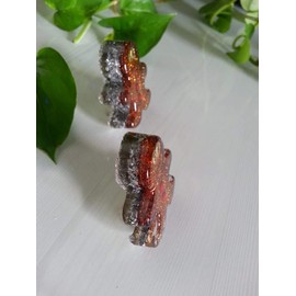 Nature's Enlightenment Orgone Gingerbread Man Mini 1 pc -Quartz Crystal, Pyrite, Blue Kyanite