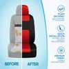 BDK PolyPro Car Seat Covers Full Set in Red on