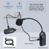 2.4G Dual Wireless Microphone Headset, UHF Wireless Headset Mic and