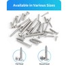 DIVANC 560Pcs 304 Stainless Steel Self Tapping Screws Assortment Set,