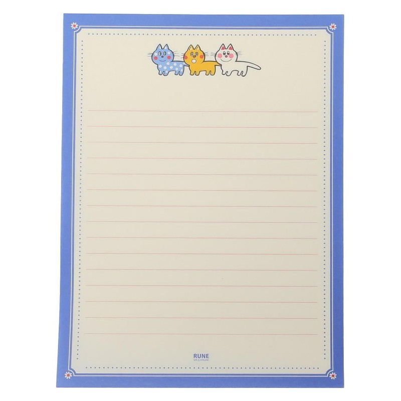 Frontier Rune Naito Letter Set, Colorful Cat, Colorful Cat
