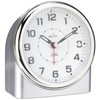 Acctim Bedside Alarm Clock, Silver, 12 x 11.3 x 7.5