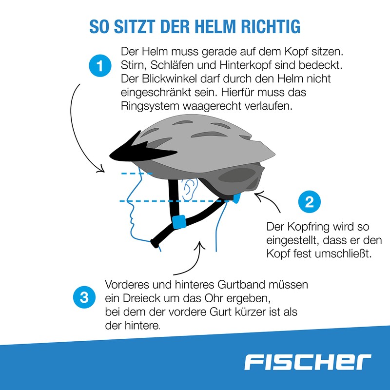 Fischer Urban Adult Cycling Helmet with Visor and Adjustable and