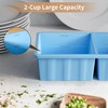 Silicone Freezer Tray for Soup Ice Cubes: 2-Cup Freezing Tray