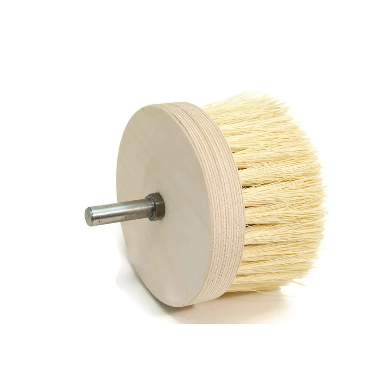 Burnish and Buff Drill Brush - by Rogue River Tools.