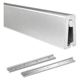 NKEOSN 【Upgrade】 RV Table Wall Mount, Outside Track Mout, Aluminum Alloy Support Trim Mill Finish for Sliding Table, Table Side Support Replacement Fitting 25"