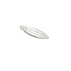 Surfboard Charm for Surfing or Sports Jewelry Design Sterling Silver